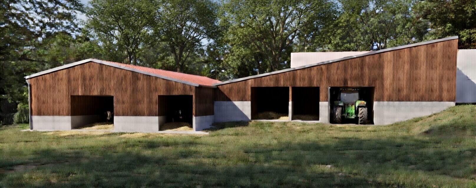 Extension stabulation agricole Haute-Loire