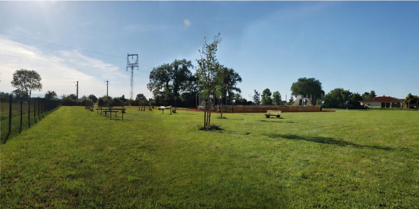 Création city stade Saint-Galmier permis aménager Loire