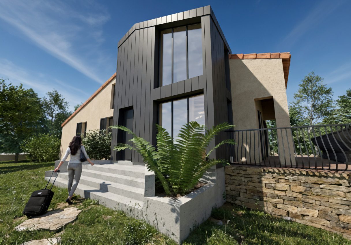 Extension maison à La Londe-les-Maures - agrandissement contemporain