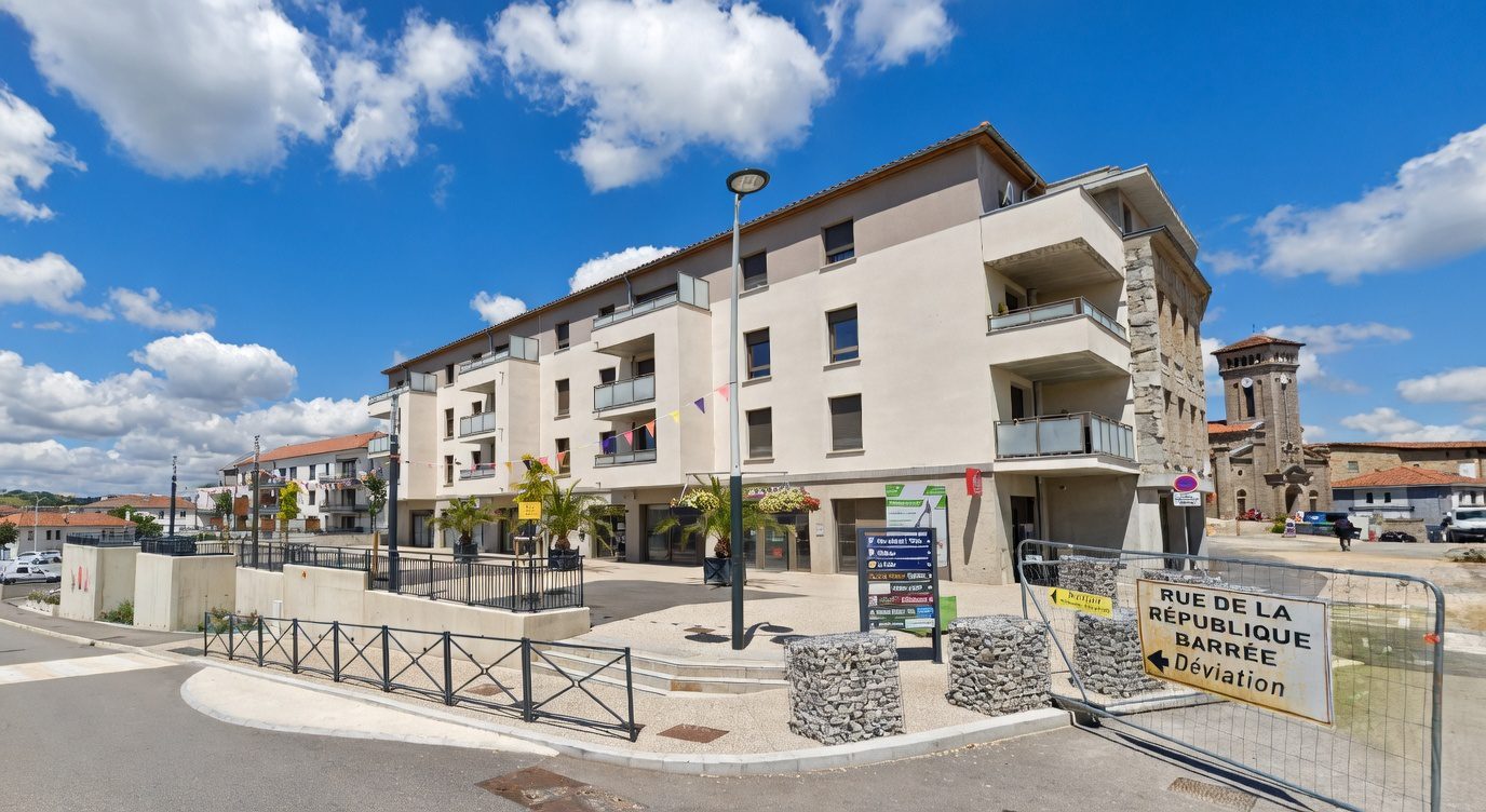 Aménagement placette urbaine Roche-la-Molière Loire